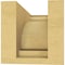 Ekena Millwork 4"W x 8"D x 4"H Wide Hughes Rough Cedar Woodgrain TimberThane Corbel, Primed Tan CORUR04X08X04HUGRCPR - alternate 5